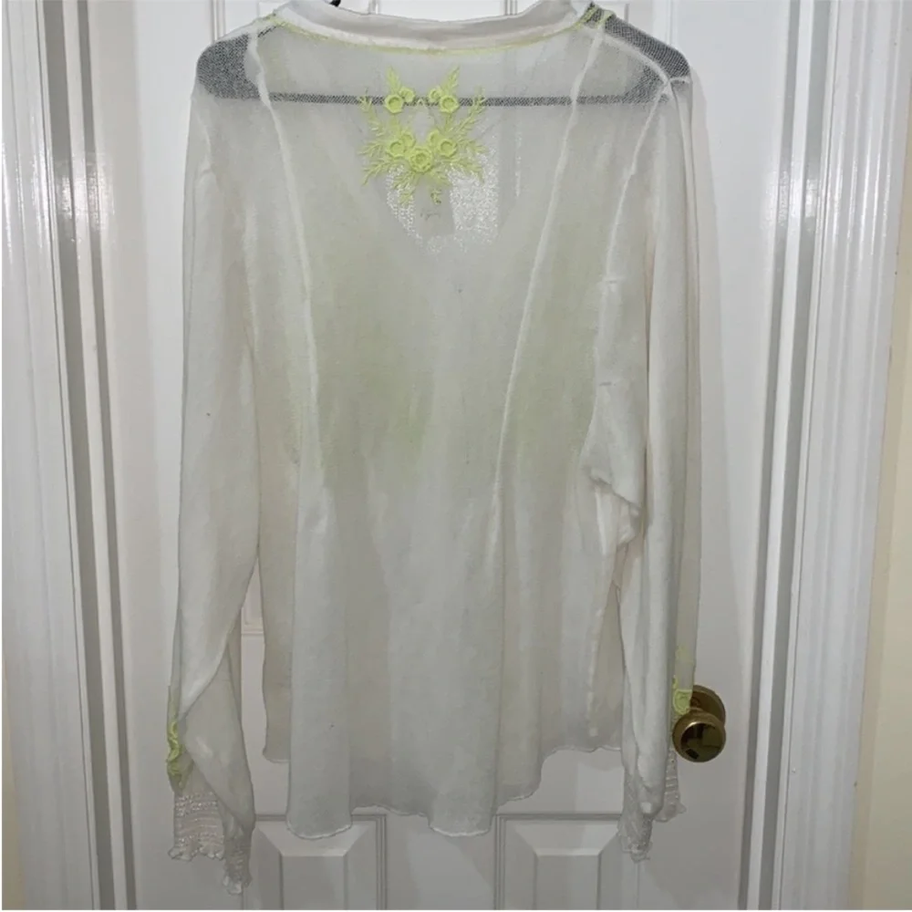 Free people Margie Embroidered cardigan